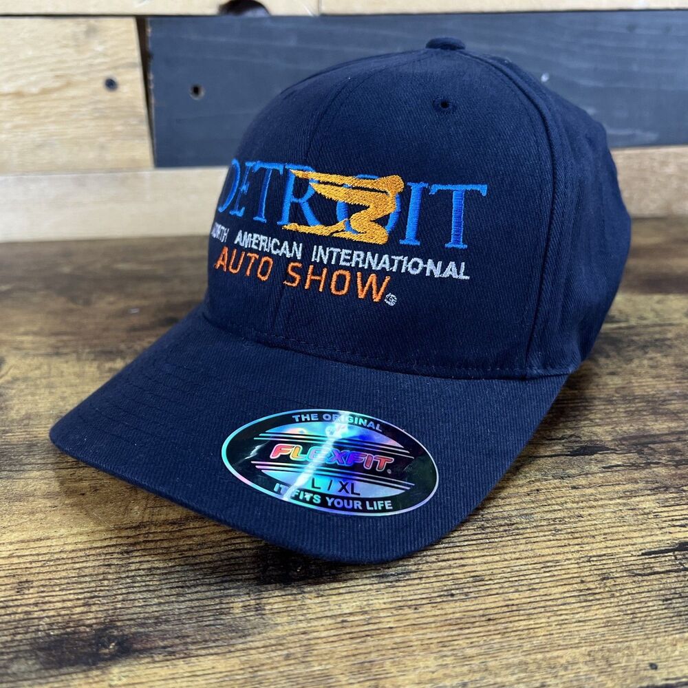 Detroit North American International Auto Show Adjustable Hat Cap Fitted L-XL